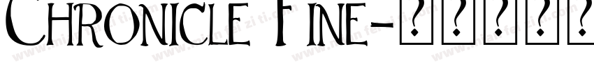 Chronicle Fine字体转换